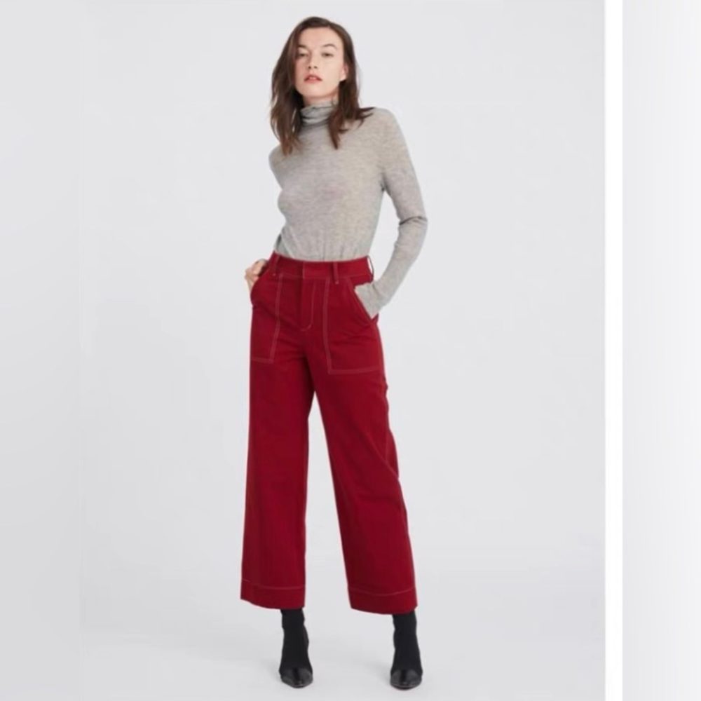 Cropped Wide leg pants